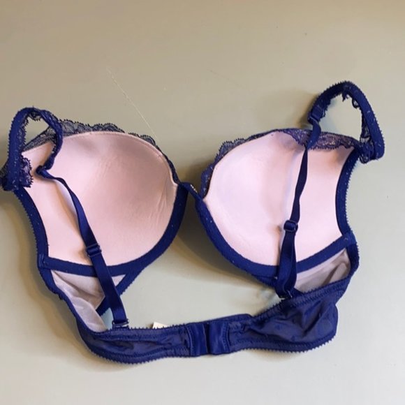 Victoria Secret Push Up Underwire multiway Purple Lace Bra Size 32C - Picture 9 of 9